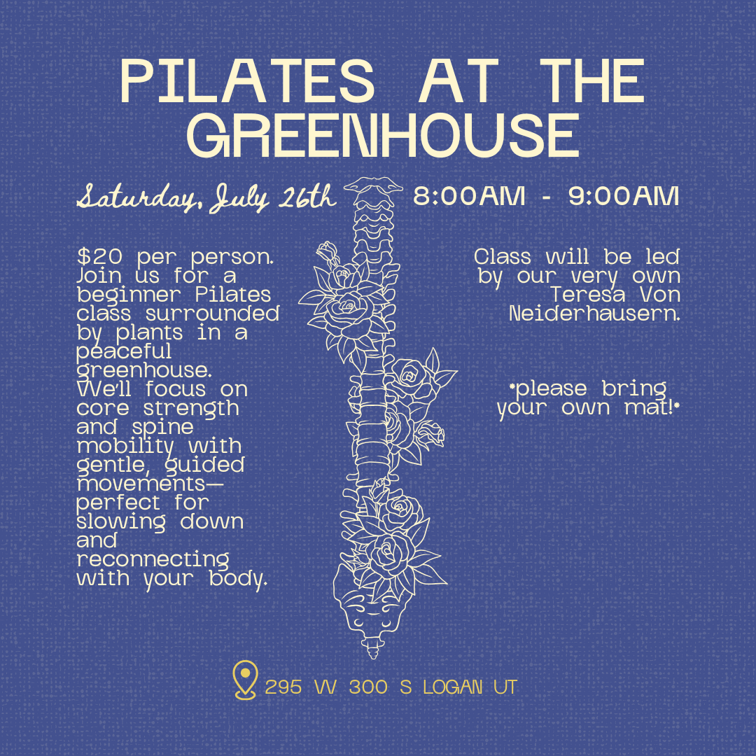 Pilates at The Greenhouse - July 26th