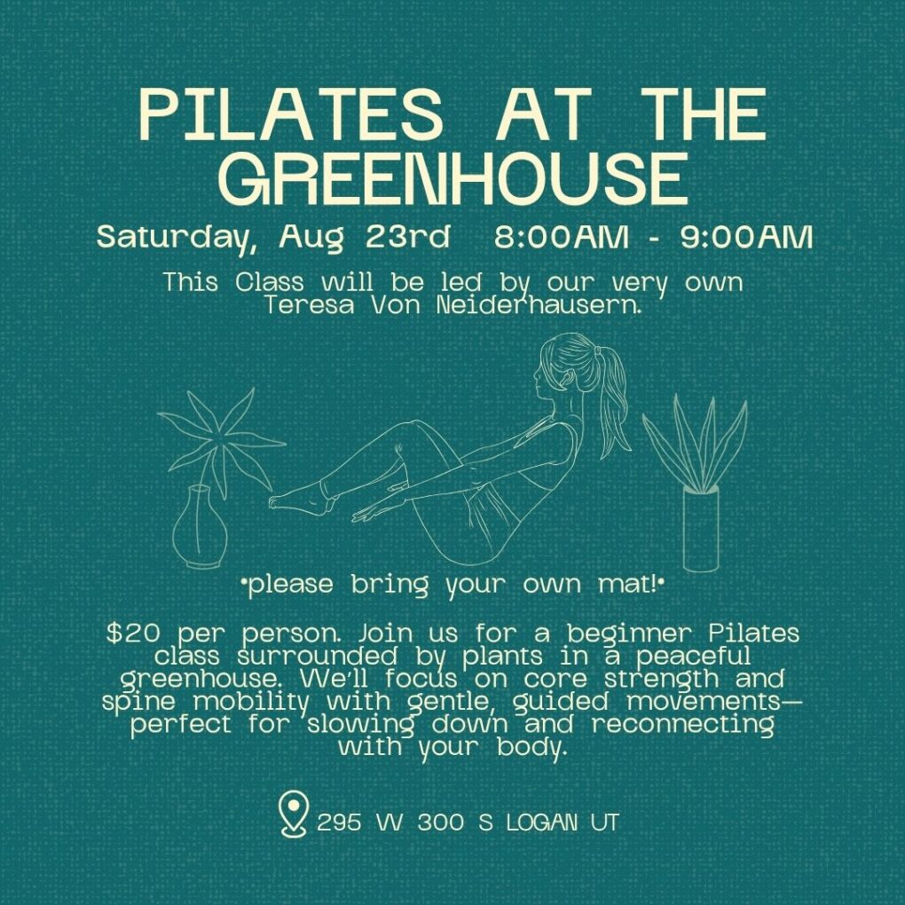Pilates at The Greenhouse - Aug 23rd