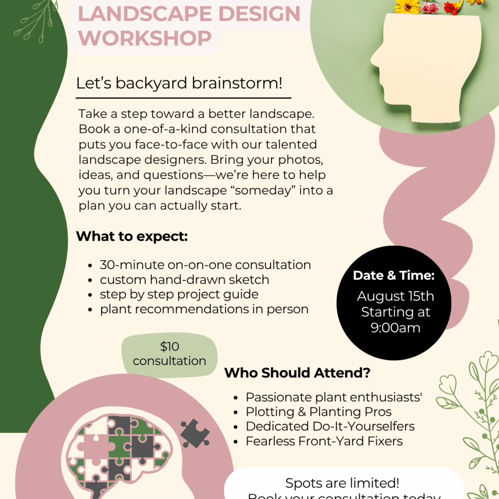 Shape Your Space - Landscape Design Workshop - Aug 15th
