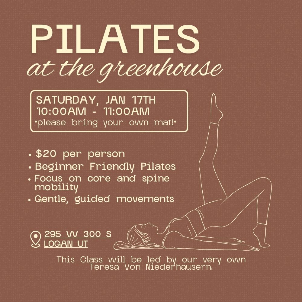 Pilates at The Greenhouse - Saturday, Jan 17th