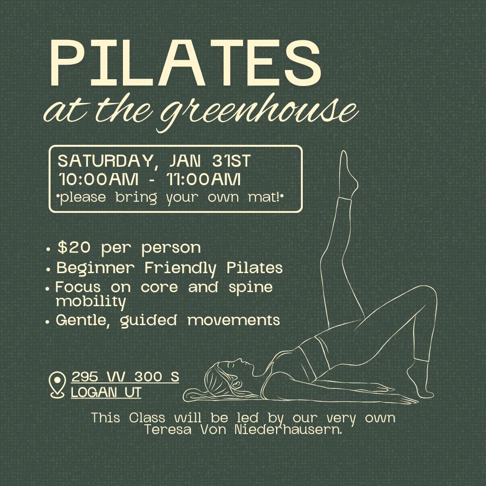 Pilates at The Greenhouse - Saturday, Jan 31st