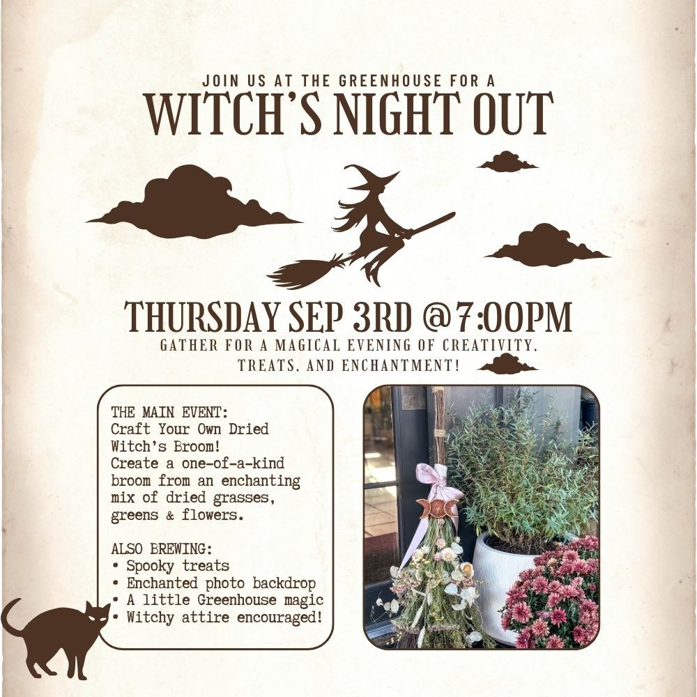Witch's Night Out Workshop - Sep 3rd